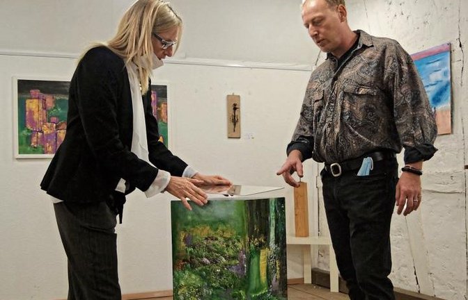 Andrea und Michael Supper stellen derzeit in der Galerie im Kunsthof Hochdorf aus.