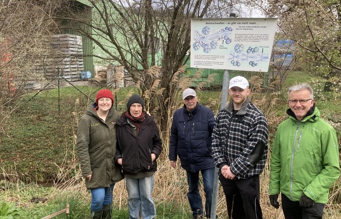 Die Gruppe Brünnelesbach der Lokalen Agenda Vaihingen besteht offiziell seit 2005. Im Bild die Bachcrew. Foto: p
