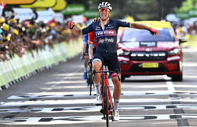Mads Pedersen hat die 13. Etappe der Tour de France gewonnen.<span class='image-autor'>Foto: AFP/ANNE-CHRISTINE POUJOULAT</span>