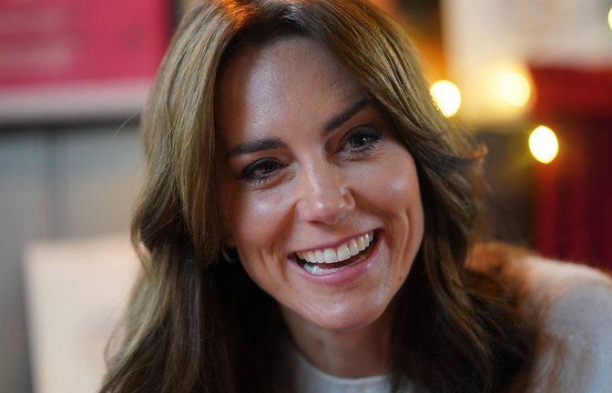 Herzögliche Grübchen:  Die Prinzessin von Wales, Kate Middleton, zählt zu den rund 20 Prozent mit diesem Merkmal.<span class='image-autor'>Foto: IMAGO/i Images/IMAGO/Pool / i-Images</span>