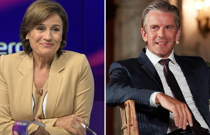 Sandra Maischberger (ARD) und Markus Lanz (ZDF) im Quotenwettstreit.<span class='image-autor'>Foto: Georg Wendt/dpa</span>