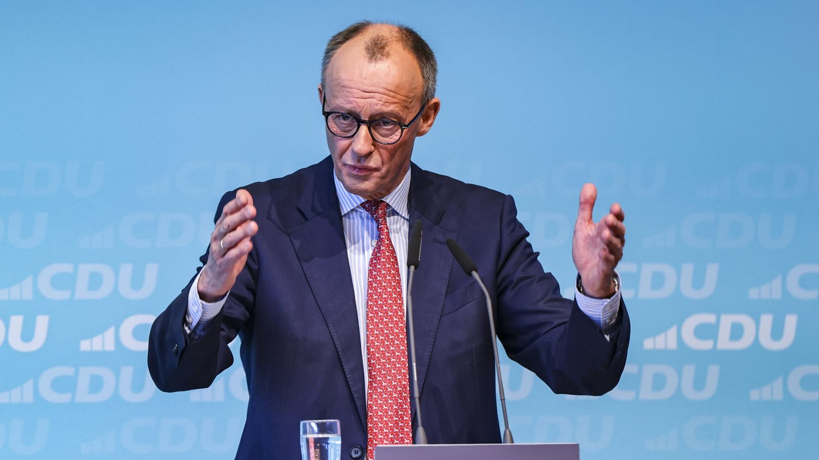 Friedrich Merz wird am Dienstag das Wahlprogramm der Union vorlegen.Foto: dpa/Christoph Reichwein Friedrich Merz wird am Dienstag das Wahlprogramm der Union vorlegen.Foto: dpa/Christoph Reichwein