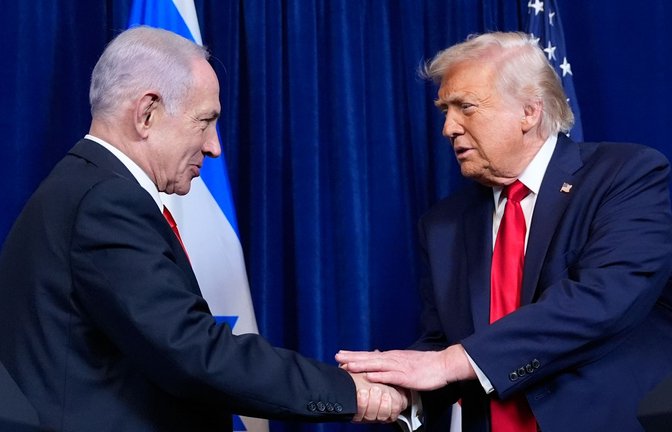 Benjamin Netanjahu (links) und Donald Trump<span class='image-autor'>Foto: AP/dpa/Alex Brandon</span>