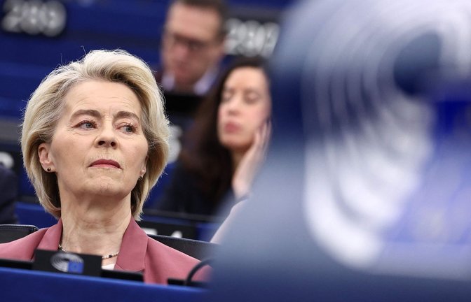 EU-Kommissionspräsidentin Ursula von der Leyen will die eingefrorenen Staatsvermögen stärker für die Ukraine-Hilfe nutzen. Doch dagegen regt sich Widerstand.<span class='image-autor'>Foto: AFP</span>