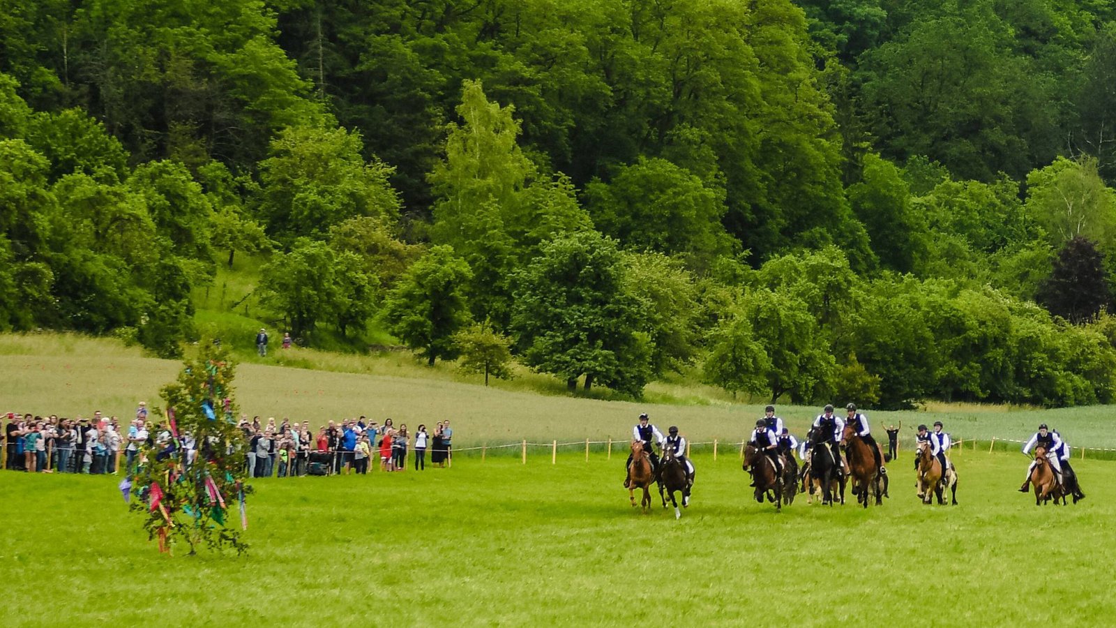 Beim Wurmlinger Pfingstritt 2019 (Archivbild)Foto: imago images / Eibner Beim Wurmlinger Pfingstritt 2019 (Archivbild)Foto: imago images / Eibner