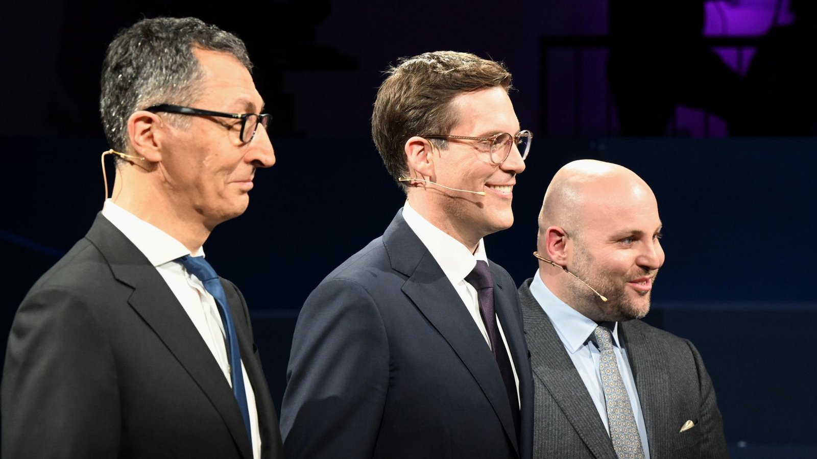 Die Moderatoren haben bei der Diskussion mit Cem Özdemir und Manuel Hagel dem AfD-Mann Markus Frohnmaier (rechts) zu sehr von der Kette gelassen, fanden viele im Netz.Foto: Bernd Weißbrod/dpa Die Moderatoren haben bei der Diskussion mit Cem Özdemir und Manuel Hagel dem AfD-Mann Markus Frohnmaier (rechts) zu sehr von der Kette gelassen, fanden viele im Netz.Foto: Bernd Weißbrod/dpa