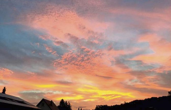 Sonnenaufgang im Kleinen Täle in Enzweihingen. Foto: Wasserbäch
