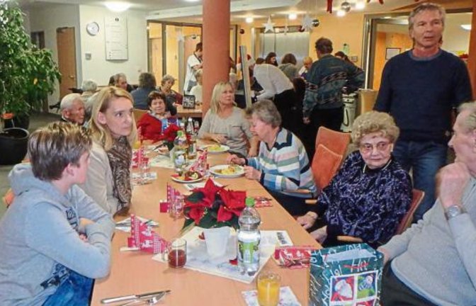 Hat im Haus im Schlösslegarten schon Tradition: Gemeinsam singen mit dem Liederkranz.