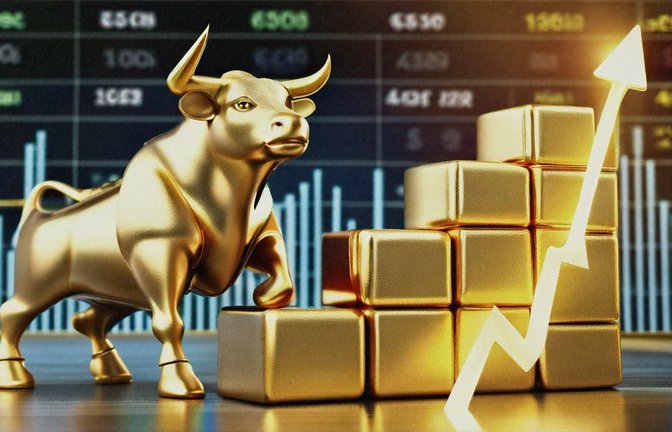 Der Goldpreis steigt auf 4.700 US-Dollar. Geopolitische Entspannung, ein schwächerer Dollar und technische Signale treiben die Rallye an. Jetzt mehr erfahren!<span class='image-autor'>Foto: Shutterstock.AI Generator / Shutterstock.com</span>