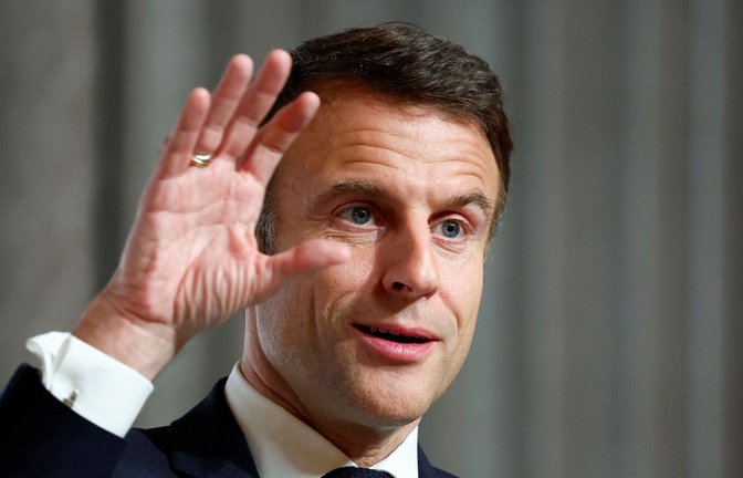 Präsident Emmanuel Macron reagiert mit dem Gesetzesvorstoß auf Einschnitte in das Abtreibungsrecht in den USA. (Symbolbild)<span class='image-autor'>Foto: AFP/GONZALO FUENTES</span>