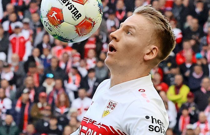 Oft auf Ballhöhe: VfB-Außenstürmer Chris Führich<span class='image-autor'>Foto: Baumann</span>
