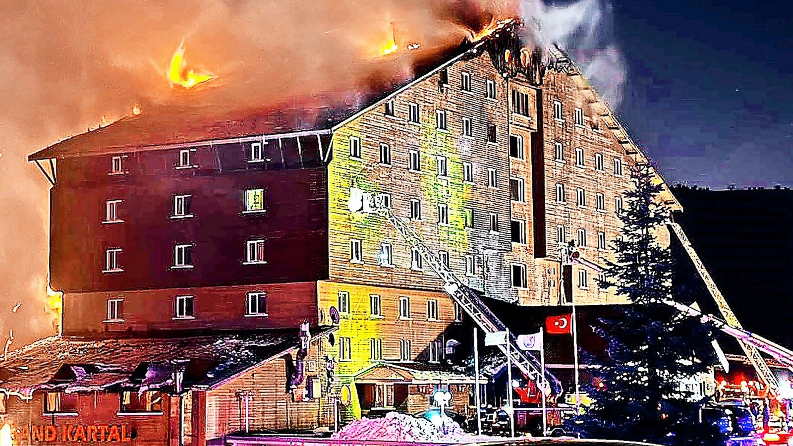 78 Menschen sind bei einem Hotelbrand   in der Provinz Bolu  Ende Januar gestorben.Foto: dpa/IHA