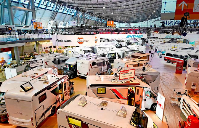 Sie nehmen mittlerweile einen großen Teil der CMT ein: die Caravans und Wohnmobile<span class='image-autor'>Foto: Andreas Rosar</span>