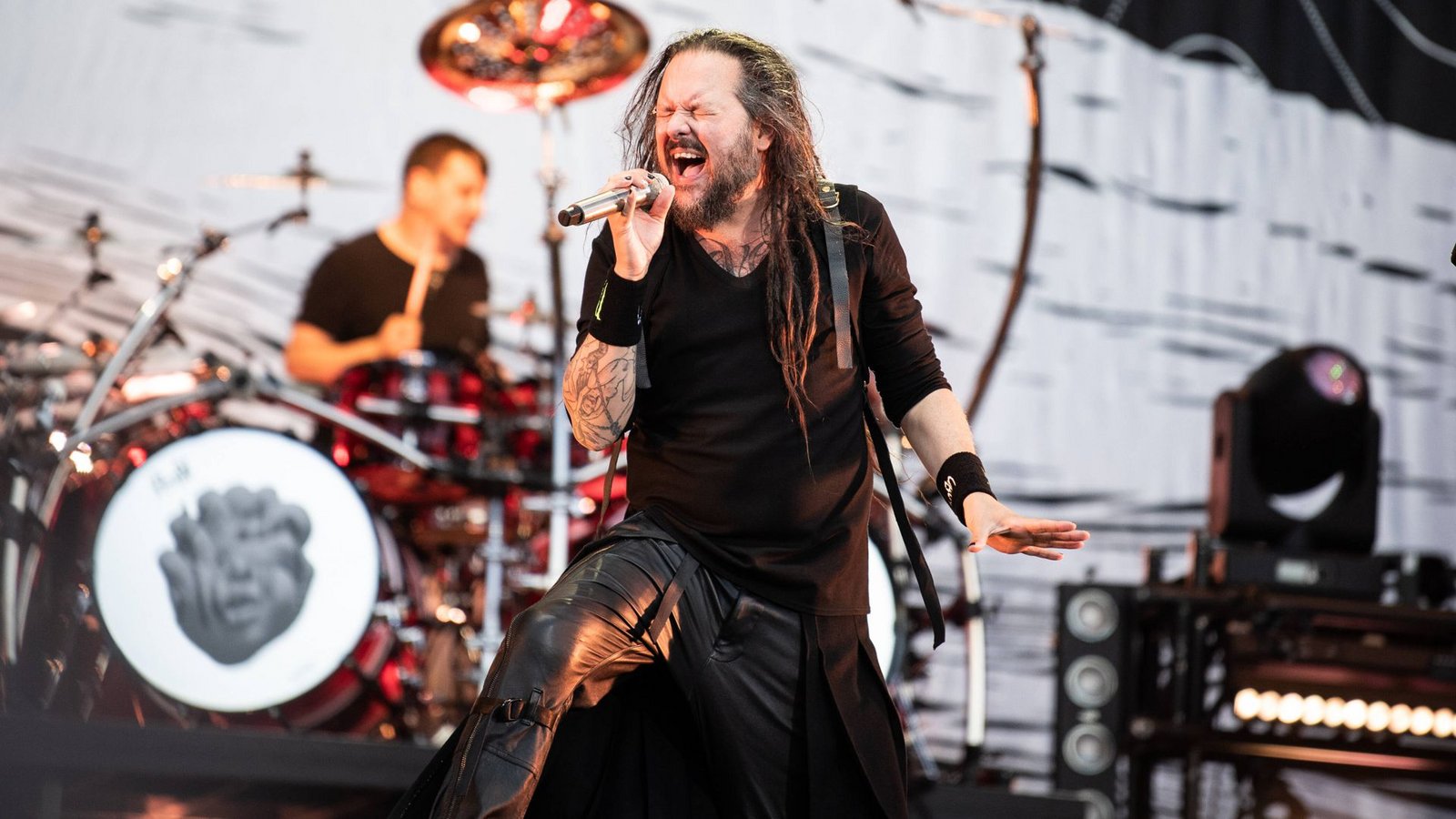 Sänger Jonathan Davis von Korn.Foto: IMAGO/Gonzales Photo