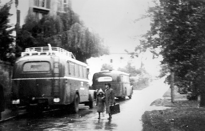 Mit den berüchtigten „grauen Bussen“ wurden die zur ­Tötung ausersehenen ­Menschen zum Ort ihrer  ­Ermordung transportiert.<span class='image-autor'>Foto: Diakonie Stetten</span>
