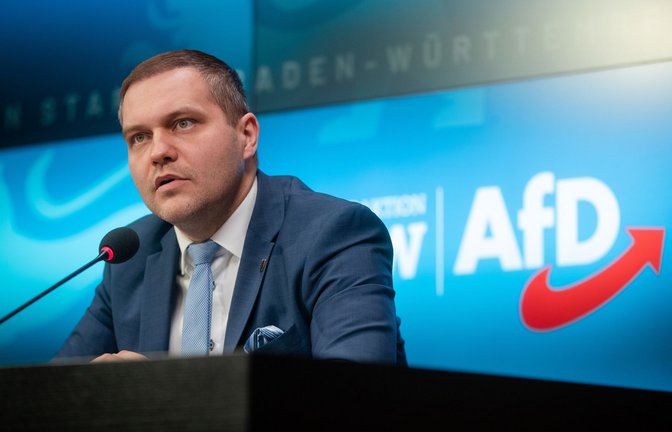 Anton Baron ist Vorsitzender der AfD-Fraktion im baden-württembergischen Landtag.<span class='image-autor'>Foto: dpa/Christoph Schmidt</span>