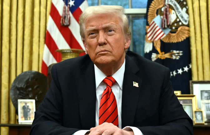 Die Nachrichtenagentur hat künftig keinen Zutritt mehr in Trumps Büro. (Archivbild)<span class='image-autor'>Foto: AFP/ANDREW CABALLERO-REYNOLDS</span>