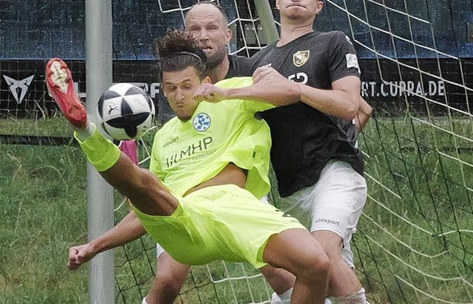 David Stojak erzielte in Büsnau die ersten&nbsp; vier Treffer für die Stuttgarter Kickers.<span class='image-autor'>Günter E. Bergmann - Photograph</span>