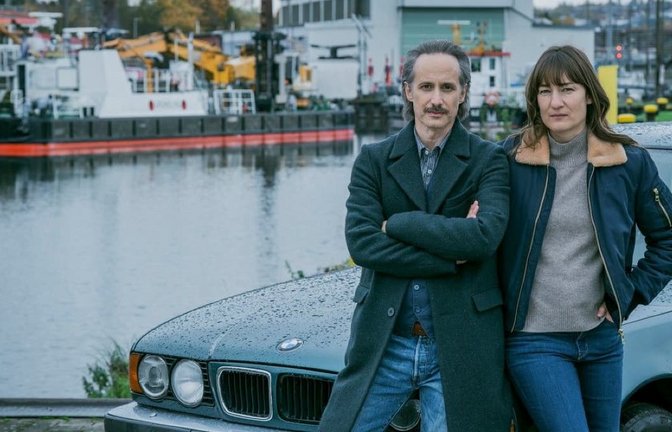 „Eine gute Kombi“: Michael Ostrowski und Marie Leuenberger im Einsatz in Passau<span class='image-autor'>BR/Hager Moss Film GmbH/Marco Nagel</span>