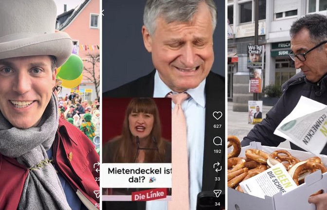 Manuel Hagel (CDU), Hans-Ulrich Rülke (FDP) und Cem Özdemir (Bündnis 90/Die Grünen) versuchen, auch online die Wählerinnen und Wähler von sich zu überzeugen.<span class='image-autor'>Foto: hagel.manuel - Instagram/uliruelke – Instagram/ cem.oezdemir – Instagram</span>