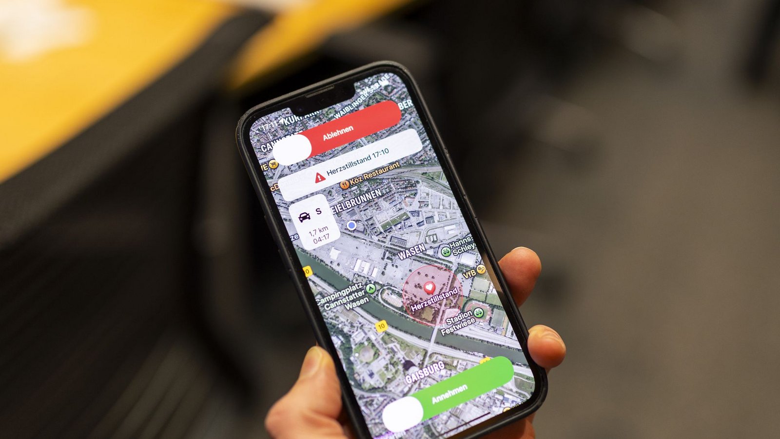 Bringt wertvolle Minuten: Alarmierung per AppFoto: Lichtgut Bringt wertvolle Minuten: Alarmierung per AppFoto: Lichtgut