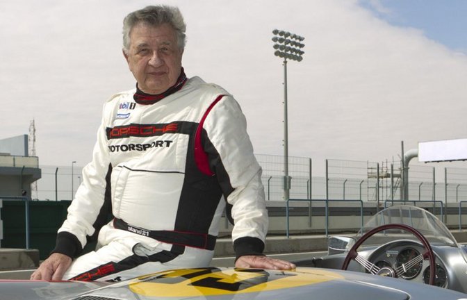 Hans Herrmann starb am heutigen Freitag im Alter von 97 Jahren.<span class='image-autor'>Foto: Porsche AG</span>