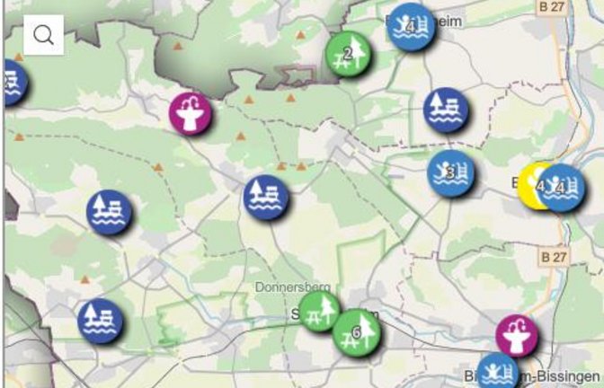 Auf der Cool Map können auch die Bürger kühle Orte eintragen.  Screenshot: Rücker