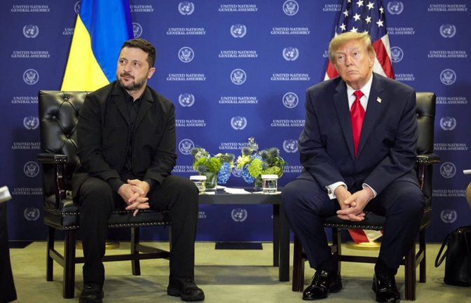Die Beziehung zwischen Wolodymyr Selenskyj (li.) und Donald Trump war schon mal besser (Archivfoto).<span class='image-autor'>Imago/Bestimage</span>