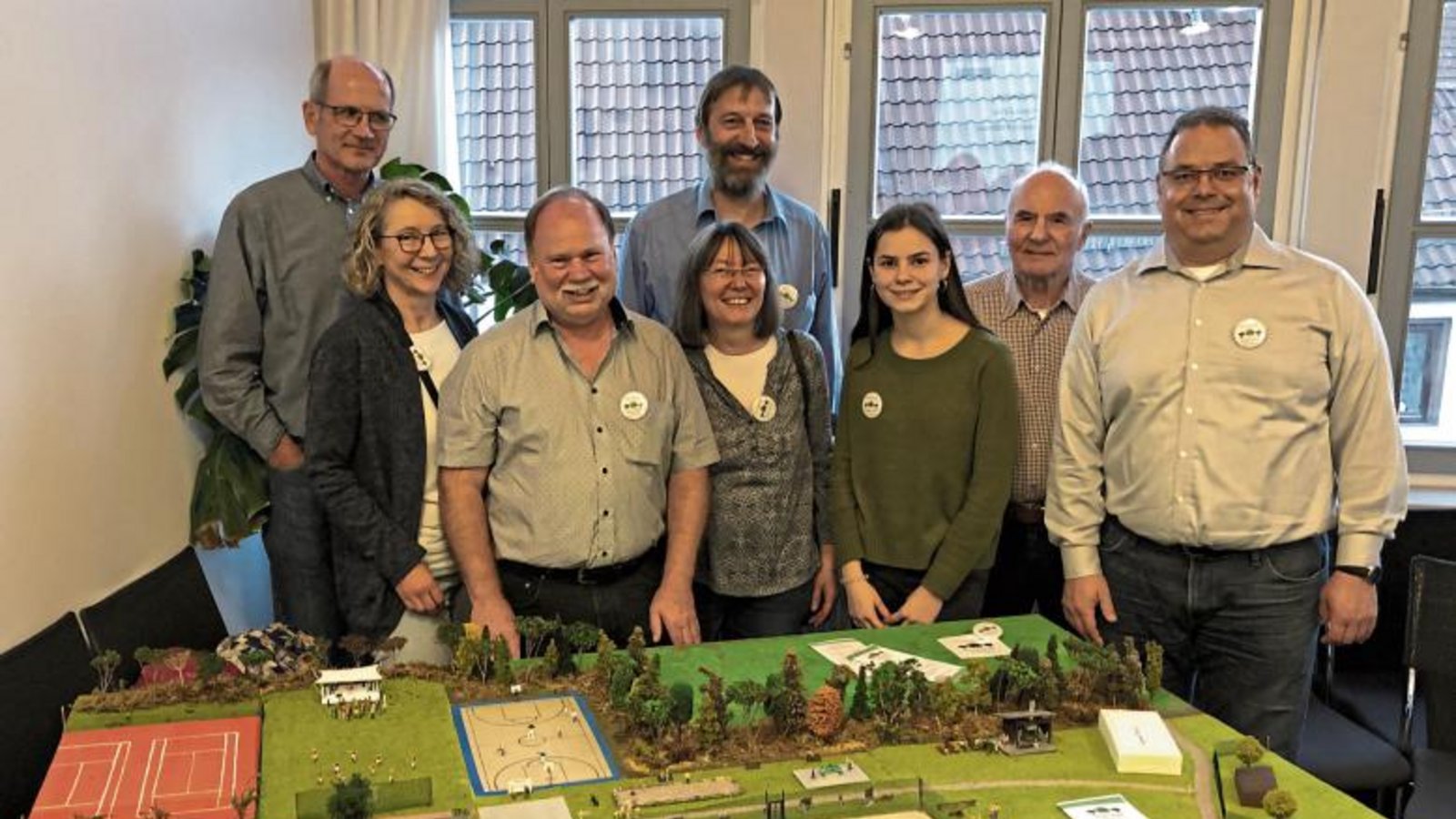 Die Hochdorfer Delegation bei der Projektvorstellung in Haiterbach.  Foto: p