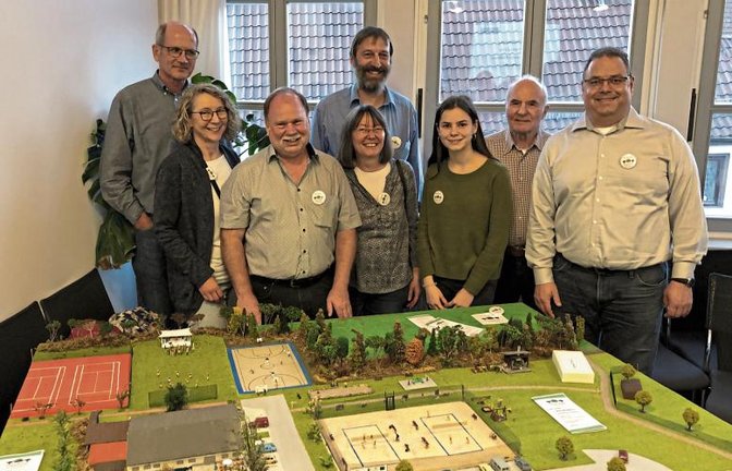 Die Hochdorfer Delegation bei der Projektvorstellung in Haiterbach.  Foto: p