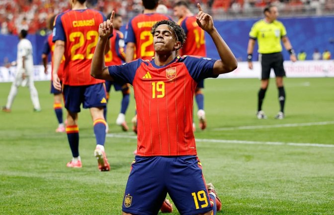 Spanien trifft im Finale der Fußball-Weltmeisterschaft 2026 auf Argentinien.<span class='image-autor'>Erik S.Lesser/AP/dpa</span>