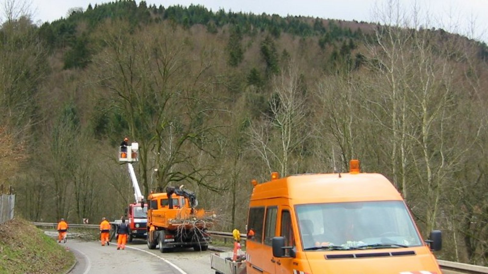 Die Mitarbeiter der Straßenmeisterei sind für die Pflege des Grüns an den Kreis- und Landesstraßen verantwortlich – auch mit Blick auf die Verkehrssicherheit.  Foto: LE