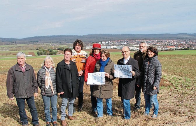 Sie sehen in der Flurneuordnung Chancen für Illinger Grundstücksbesitzer (von links): Bauernobmann Manfred Hopf, die Gemeinderäte Ingeborg Beller (UBL), Dr. Peter Pförsich (Grüne) und Eric Schach (CDU), Iris Schlicksupp (Leiterin des Amtes für Vermessung und Flurneuordnung), Dr. Hilde Neidhardt (Dezernentin für Landwirtschaft, Forsten und öffentliche Ordnung), Bürgermeister Harald Eiberger sowie Rainer Maier und Carola Hupbauer vom Amt für Vermessung und Flurneuordnung.  Foto: Banholzer