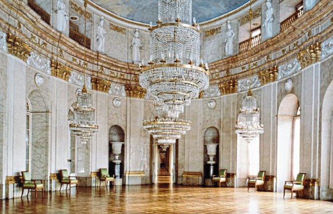 Der Marmorsaal im Schloss Ludwigsburg.  Foto: p
