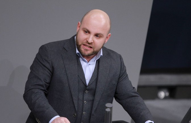 AfD-Co-Landeschef Markus Frohmaier kontert den Schraubenkönig Würth.<span class='image-autor'>Foto: IMAGO/dts Nachrichtenagentur/IMAGO/dts Nachrichtenagentur</span>
