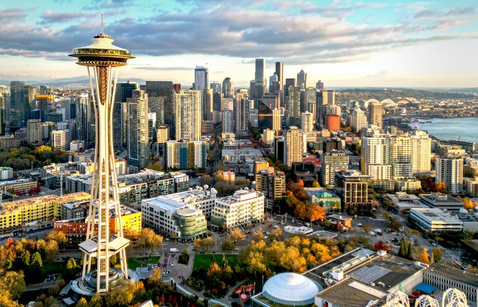 Ufo auf drei Beinen: 2017 wurde die Space Needle für 100 Millionen Dollar renoviert.<span class='image-autor'>Foto: Visit Seattle/Rachael Jones</span>