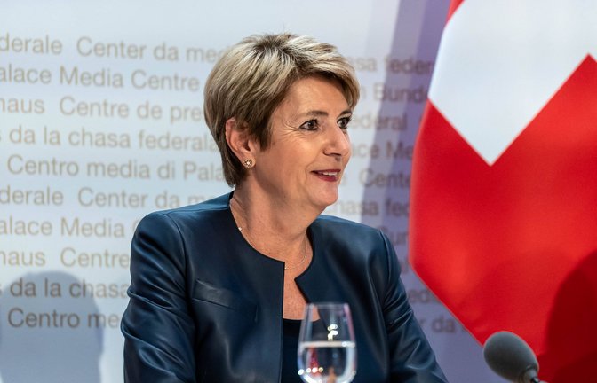 Karin Keller-Sutter ist Helvetiens künftige Bundespräsidentin.<span class='image-autor'>Foto: IMAGO/20 Minuten/IMAGO/Stefan Lanz</span>
