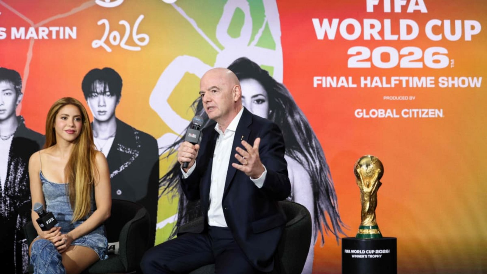 In der Halbzeitshow beim Finale der Fußball-WM 2026 tritt unter anderem Shakira auf.CHARLY TRIBALLEAU/AFP In der Halbzeitshow beim Finale der Fußball-WM 2026 tritt unter anderem Shakira auf.CHARLY TRIBALLEAU/AFP