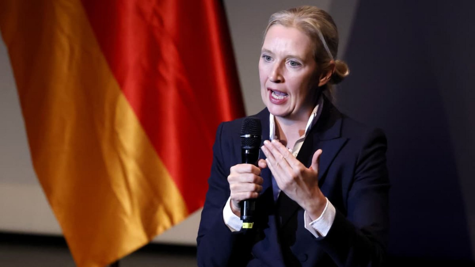 Die AfD-Chefin Alice Weidel könnte wegen der geleakten Mails in Bedrängnis geraten.Panama Pictures/actionpress Die AfD-Chefin Alice Weidel könnte wegen der geleakten Mails in Bedrängnis geraten.Panama Pictures/actionpress