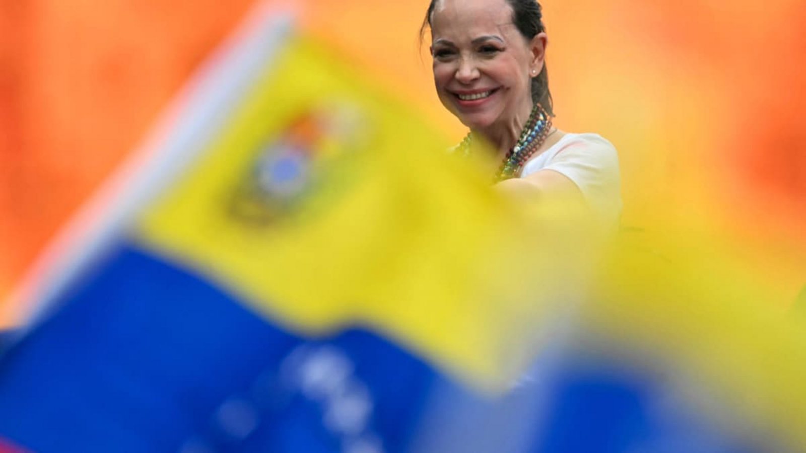 Die führende venezolanische Oppositionspolitikerin und Friedensnobelpreisträgerin María Corina Machado ist laut eigenen Angaben zurück in ihrem Heimatland. (Archivbild)MARTIN BERNETTI/AFP Die führende venezolanische Oppositionspolitikerin und Friedensnobelpreisträgerin María Corina Machado ist laut eigenen Angaben zurück in ihrem Heimatland. (Archivbild)MARTIN BERNETTI/AFP