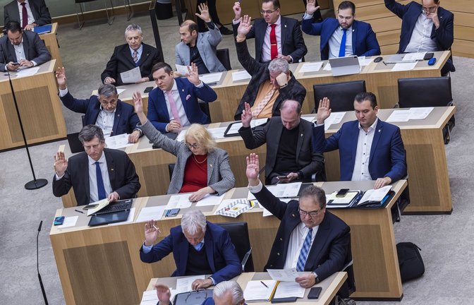 Die AfD-Fraktion im Landtag wird meist ausgegrenzt.<span class='image-autor'>Foto: IMAGO/Arnulf Hettrich/IMAGO/Arnulf Hettrich</span>