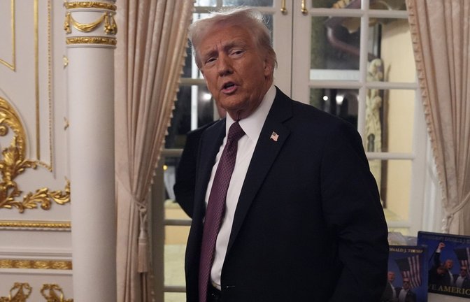 Donald Trump will sich bald mit Wladimir Putin treffen – um sein Versprechen, den Ukraine-Krieg zu beenden, einzulösen.<span class='image-autor'>Foto: dpa/Evan Vucci</span>