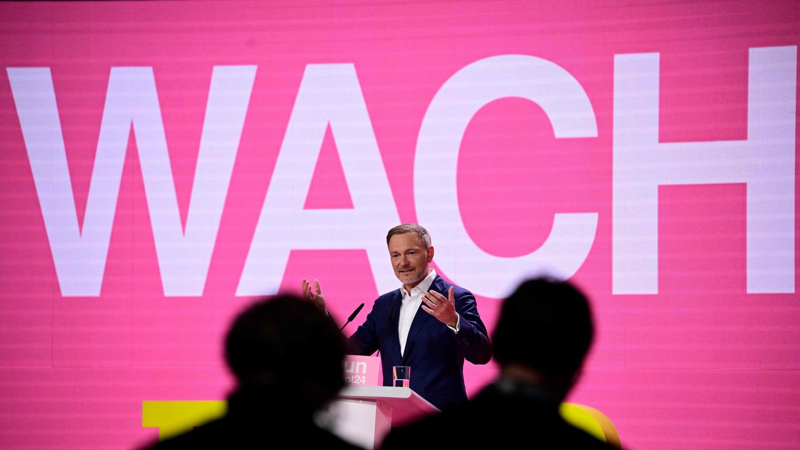 Christian Lindner beim FDP-Parteitag in Berlin.Foto: AFP/TOBIAS SCHWARZ Christian Lindner beim FDP-Parteitag in Berlin.Foto: AFP/TOBIAS SCHWARZ