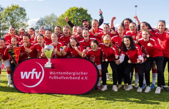 Die Frauen des VfB Stuttgart II feierten in dieser Saison das Double aus Verbandsliga-Meisterschaft und WFV-Pokalsieg.<span class='image-autor'>Eibner/Schwering</span>