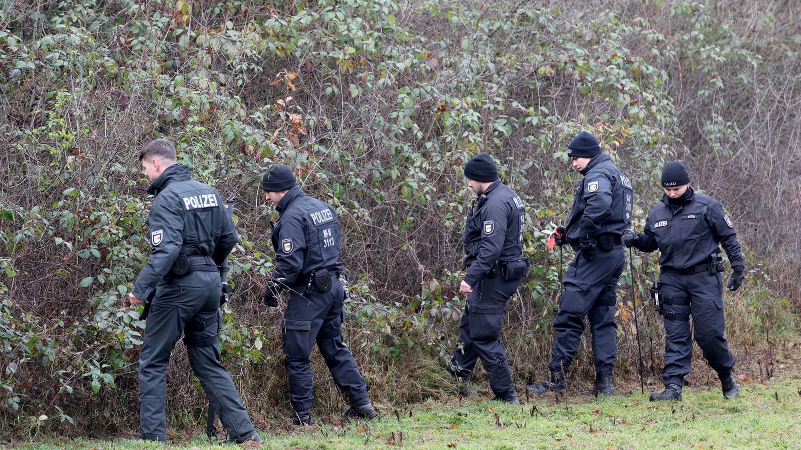 Wiederholt nahm die Polizei den Fundort von Fabians Leiche und das Umfeld unter die Lupe. (Archivbild)Foto: Bernd Wüstneck/dpa