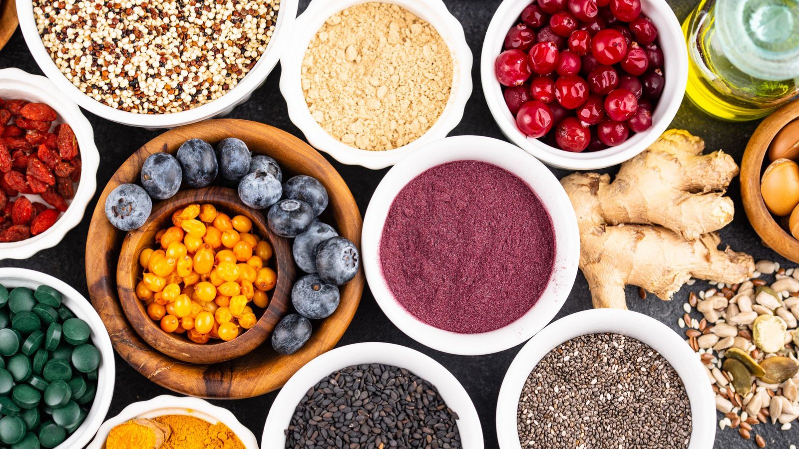 Superfood wie Quinoa, Chia oder Acai stammt meist aus fernen Ländern. (Symbolfoto).Foto: IMAGO/Pond5 Images/IMAGO/xyuliafurmanx Superfood wie Quinoa, Chia oder Acai stammt meist aus fernen Ländern. (Symbolfoto).Foto: IMAGO/Pond5 Images/IMAGO/xyuliafurmanx