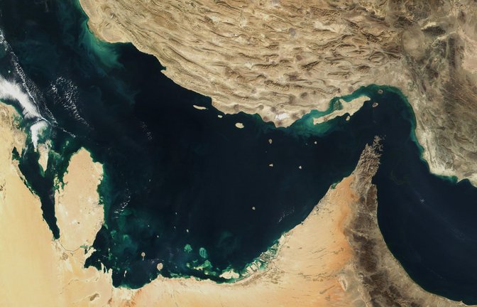 Die USA kündigten eine  Blockade von Schiffen an, die einen iranischen Hafen als Start oder Ziel hatten.<span class='image-autor'>Foto: -/The Visible Earth/NASA/dpa</span>