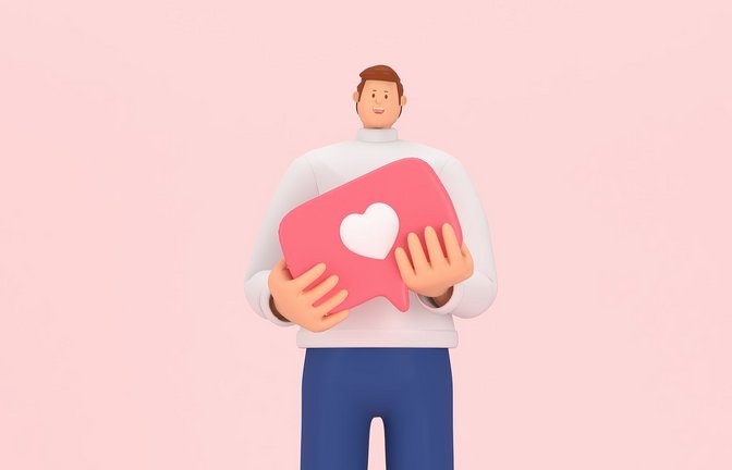 Große Gefühle beim Online-Flirt? Lieber auf Nummer Sicher gehen.<span class='image-autor'>Foto: imago/Panthermedia/put3d</span>