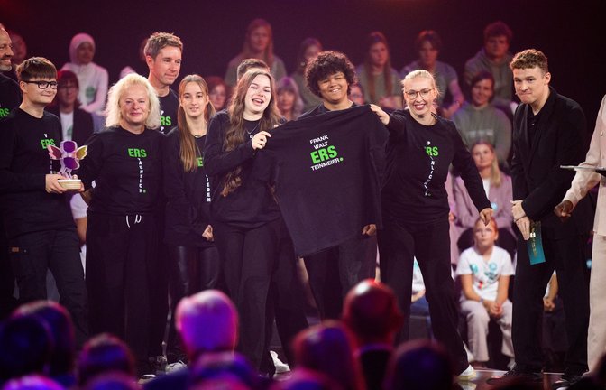 Verleihung des von der Robert-Bosch-Stiftung und der Heidehof Stiftung ausgerichteten Deutschen Schulpreises in Berlin. Mehrere Schulen wurden für ihr demokratisches Engagement ausgezeichnet, darunter auch die Ernst-Reuter-Gemeinschaftsschule in Karlsruhe.<span class='image-autor'>Foto: Bernd von Jutrczenka/dpa</span>