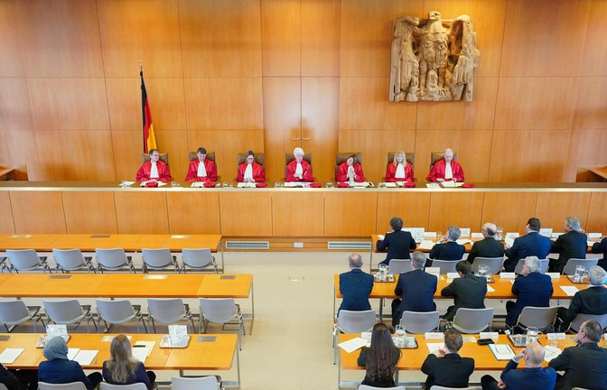 Wie schon zur Verhandlung blieb die Ex-NPD auch der Urteilsverkündung fern.<span class='image-autor'>Foto: AFP/UWE ANSPACH</span>